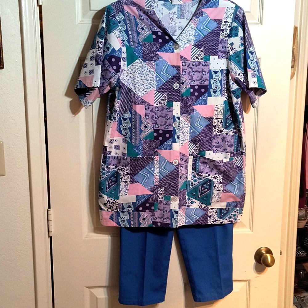 Patchwork scrub bundle